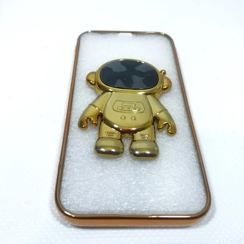 iPhone 14 Pro Cell Phone Case Rose Gold Astronaut